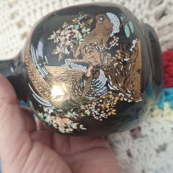 Vintage-Black golden base 5" tall by 4width - Picture 3 of 4